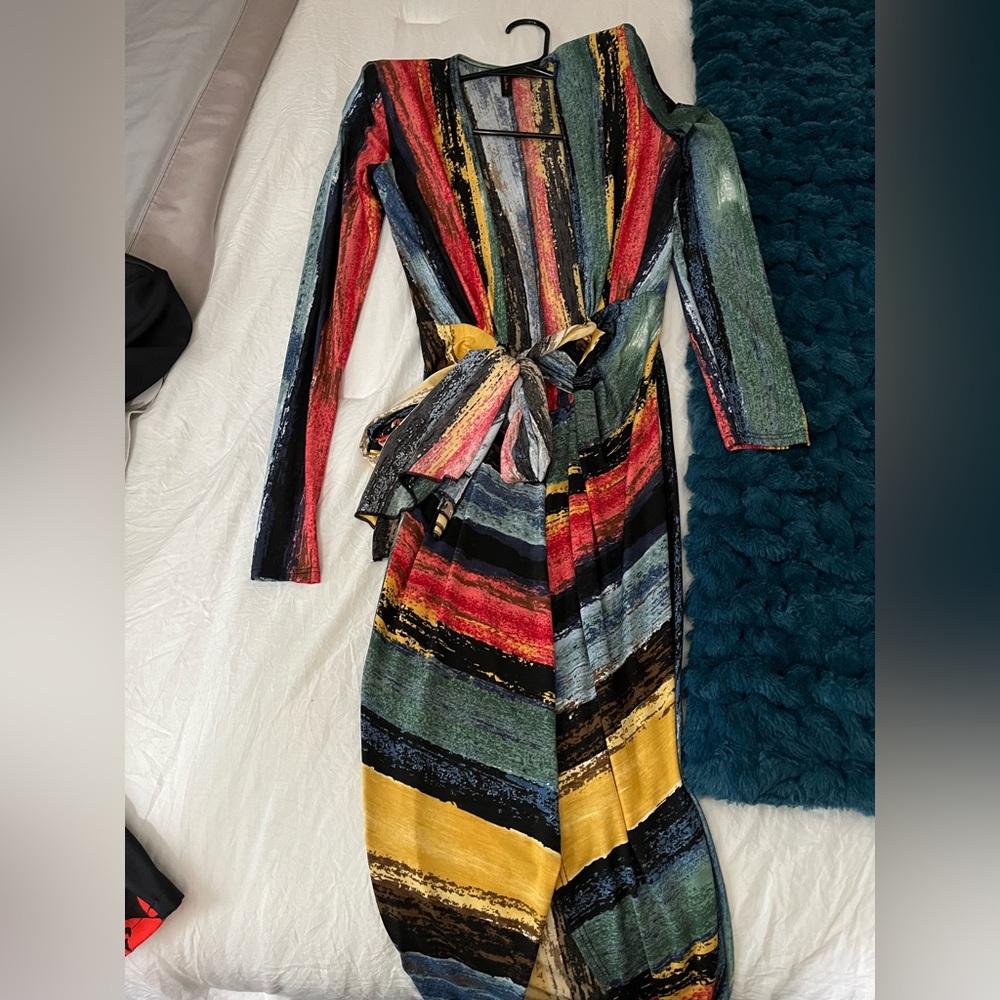 Sexy multicolored midi dress BRAND NEW-no tags